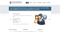 Desktop Screenshot of integratedbusinessservices.net